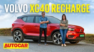 2022 Volvo XC40 Recharge review  408hp XC40 electric is here  Drive  Autocar India [upl. by Alveta710]