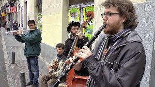 Los Madrugadores quotOjos Negrosquot  Busking [upl. by Rector376]