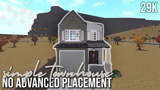 BLOXBURG Simple Townhouse 29k Speedbuild [upl. by Valenza]