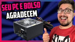 FONTES DE ALIMENTAÇÃO BOAS E BARATAS PARA SEU PC GAMER NÃO EXPLODIR [upl. by Threlkeld]