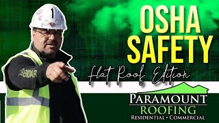 How to follow Real OSHA Flat Roof Safety Guidelines [upl. by Ivar239]