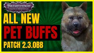 PF WotR  All NEW PET BUFFS amp Changes  Patch 230bb [upl. by Diego832]