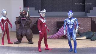 【ウルトラ怪獣大集合】ウルトラヒーローズスペシャルイベント☆ジード・アクロスマッシャー＆ウルトラセブン＆ウルトラマンレオ登場！ひらかたパークスペシャルショー [upl. by Whitten]