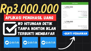 Belum Viral💸 Aplikasi Penghasil Uang Saldo Dana Tercepat 2024 Terbukti Membayar  Apk Penghasil Dana [upl. by Hinze]