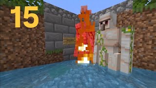 ✅ LA GRANJA de HIERRO mas FACIL en MINECRAFT BEDROCK 121  Episodio 15 Minecraft Survival [upl. by Charters]