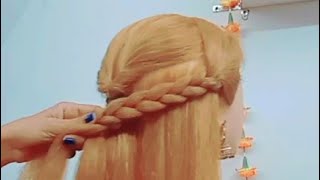 2 Easy and simple hairstyles  quick pony tail hairstyles for open hair  Ponytail hairstyles [upl. by Emanuela]