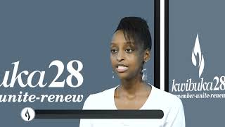 Kwibuka28 message from Miss Rwanda 2021 Ingabire Grace 🕯️ [upl. by Cordeelia610]