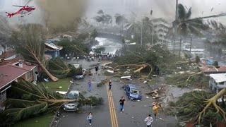 Aurora now Philippines in chaos Super Typhoon Pepito with 200 kmh winds causes major damage [upl. by Ahcarb91]