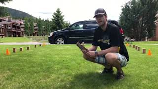 At Home PE Throwing Game  How to play Kubb Target Throwing [upl. by Blessington350]