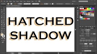 How to Create a Hatched Drop Shadow Effect in Adobe Illustrator [upl. by Mehalick51]