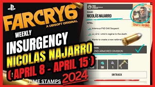 Far Cry 6  Insurgency  Nicolas Najarro  April 8  April 15  Walkthrough  No Commentary  4k [upl. by Aytac355]