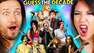 Adults Try To Guess The Decade Of Iconic Rock Songs  React [upl. by Ambler39]