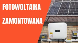 Fotowoltaika  po montażu  Panele Longi 455W  Falownik Huawei 5 kW [upl. by Kenta816]