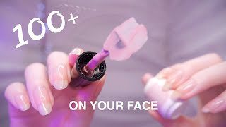 ASMR 100 TRIGGERS on YOUR FACE First Person  NonStop Tingles [upl. by Selwyn]