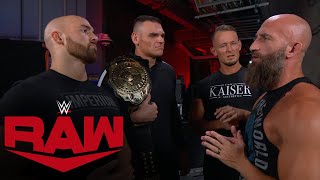 Tommaso Ciampa confronts Imperium Raw exclusive Sept 25 2023 [upl. by Leupold]