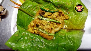 Potlam Paratha  Its Yummy  Cooking Paratha in Banana Leaf at Pondy Parottas  Must Try This [upl. by Haldane676]