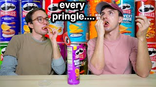 We Tried Every Pringles Potato Crisp crisp not chip [upl. by Clinton]