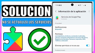 ✅No se actualiza servicios de google play SOLUCION [upl. by Gracie814]