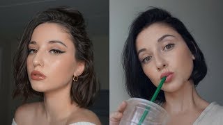 DYING MY HAIR BROWN TO BLACK  VLOG [upl. by Anelec]