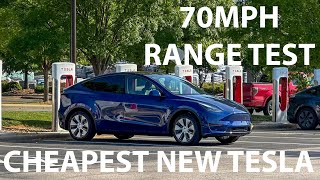 Surprisingly Good Range  2024 Tesla Model Y RWD US Spec 70mph Highway Range Test [upl. by Carmena]