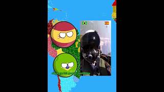 Brasil x Espanha comparação militar countryballs humor [upl. by Ahsiek]