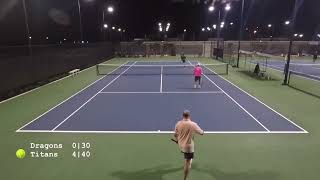 40 div  Quality Dragons vs Nissan Titans 04042024 Guam tennis [upl. by Bail]