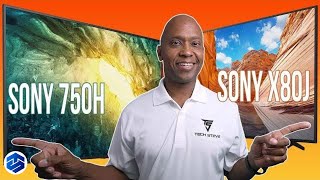 Sony X80J VS Sony X750H 4K TV Comparison [upl. by Quickman]