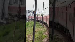 Amazing Bridge Crossing 12987 Sealdah Ajmer Express trending indianrailways [upl. by Ez]