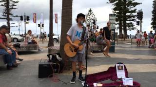 13 Year old boy covers Riptide by Vance Joy [upl. by Yhtommit]