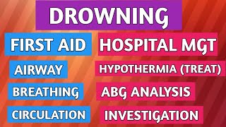 DROWNING FIRST AID AND HOSPITAL MANAGEMENT IN HINDI [upl. by Fotina406]