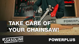 POWERPLUS  How to carry out maintenance on your fuelpowered chainsaw [upl. by Denver]