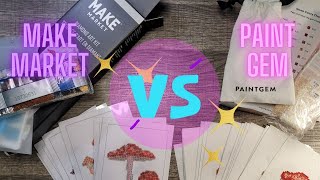 Ultimate Showdown Make Market vs Paint Gem  Which is the BETTER Diamond Painting Company [upl. by Essilevi]