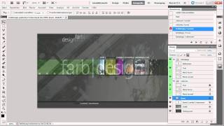 Der Entwurf in Photoshop  Adobe Dreamweaver CS5 [upl. by Lleddaw]