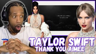 Taylor Swift  thanK you aIMee Official Lyric Video REACTION [upl. by Reinaldos]