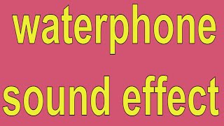 waterphone sound effect [upl. by Ilellan277]