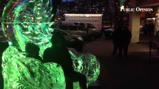 Ice Fest is happening now in downtown Chambersburg￼ icefest2015 flipsidepa [upl. by Odirfliw]