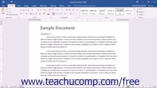 Word 2016 Tutorial The Status Bar Microsoft Training [upl. by Jacobina]