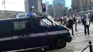 Policja łamie przepisy Poznań Kupiec [upl. by Yelrebmyk]