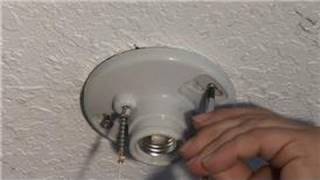 Home Electrical Repairs  How to Replace a Ceiling Mounted Pull Chain Light Fixture [upl. by Sancho18]