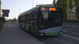 Poland Olsztyn bus 109 ride from Osiedle Podgrodzie to Osiedle Podleśna [upl. by Elisha]