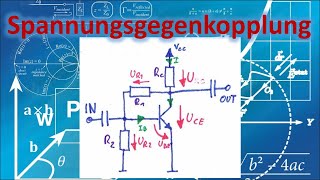 Spannungsgegenkopplung Transistor  Thermische Arbeitspunktstabilisierung [upl. by Ardnaz]