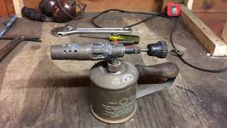 Metal Polishing Vintage Max Sievert Brass Blow lamp Torch Time Lapse Antique Metalware Restoration [upl. by Kathie696]