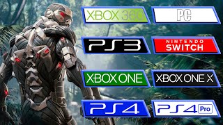 Crysis  PS3  360  Switch  PS4  Pro  ONE  ONEX  PC  All Versions Comparison [upl. by Calva]