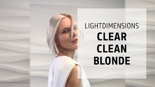 Clear Clean Blonde Lightening amp Toning Tutorial  LightDimensions  Goldwell Education Plus [upl. by Cotter447]