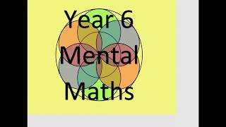 Y6 Mental Maths [upl. by Asiar999]