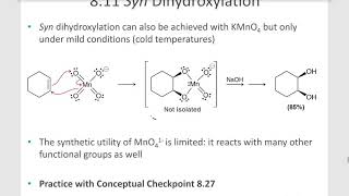 Ch8 11 Syn Dihydroxylation [upl. by Greenman877]