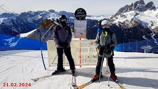 Narty Sellaronda 2024  czarna trasa 9 [upl. by Joe]