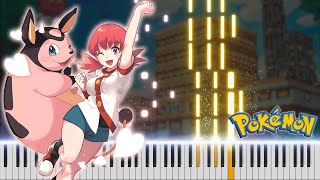 POKÉMON GoldSilverCrystal  Goldenrod City  Piano Tutorial [upl. by Kcirad]