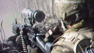 US Recon Team Assaults Taliban Position Under Fire [upl. by Nedah]