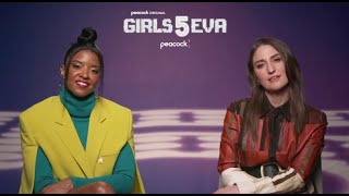 Interview Renée Elise Goldsberry and Sara Bareilles talk Peacocks Girls5eva Season 2 [upl. by Gentilis]